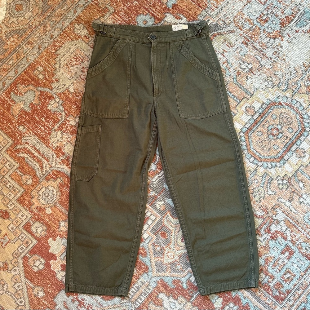 Citizens Of Humanity Green Wide Leg Pants